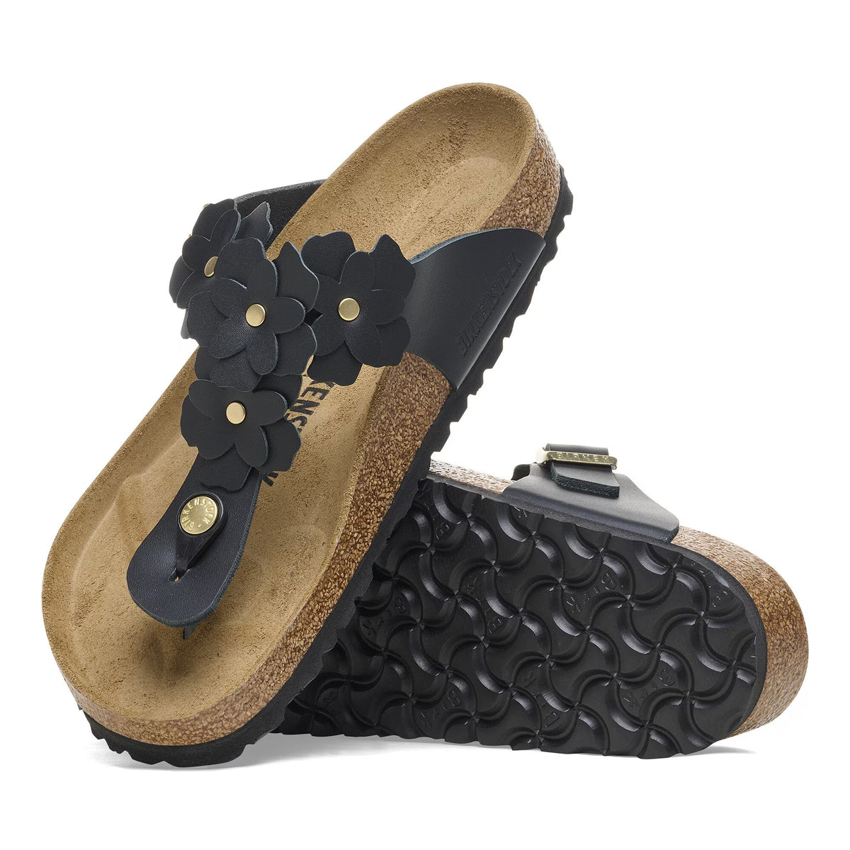 Gizeh Flowers (Black) front&sole