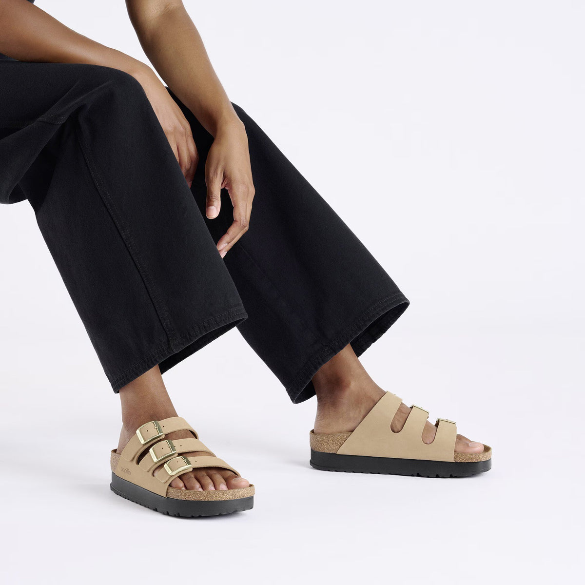Florida III Platform (Sandcastle Nubuck) when worn