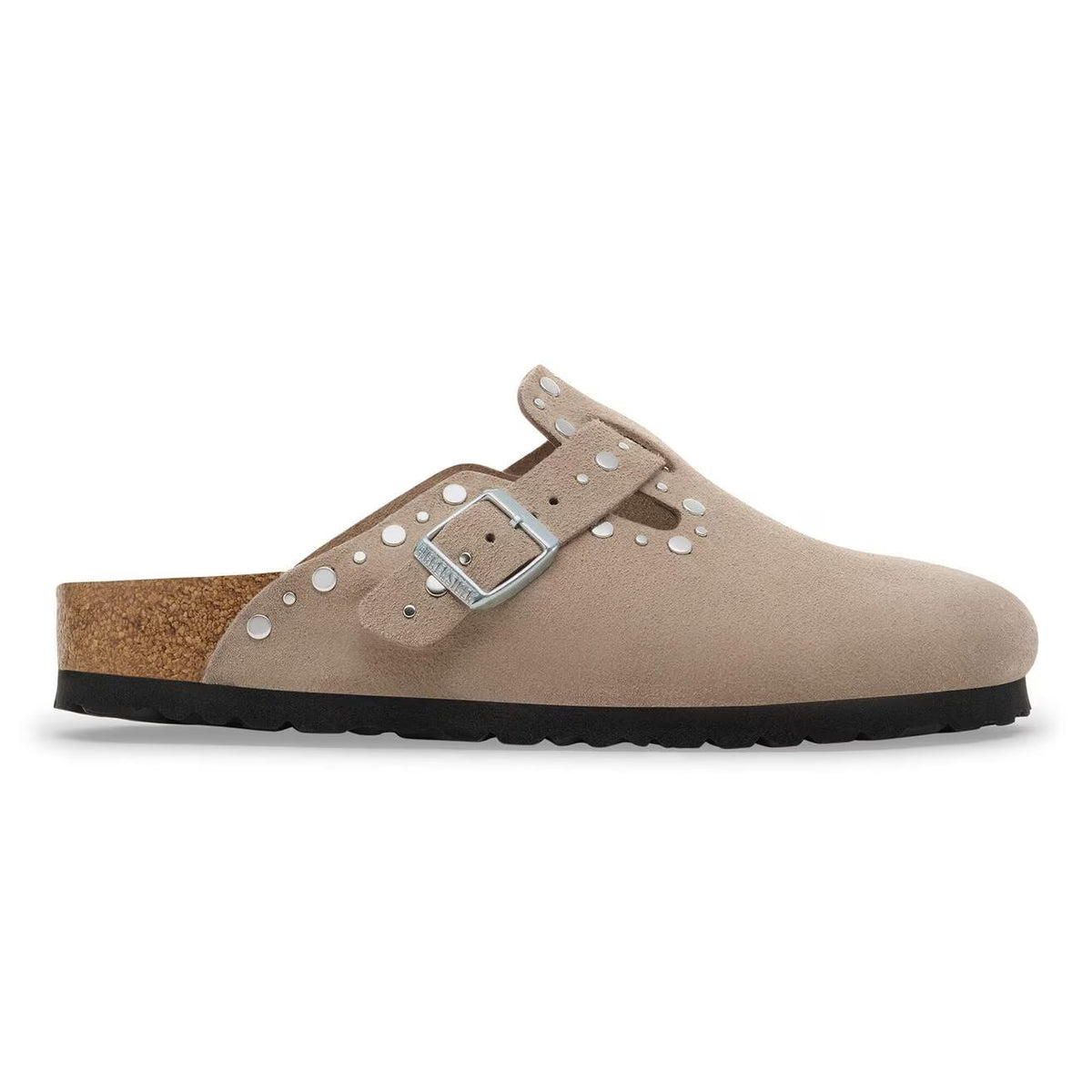 Boston Rivet (Taupe Suede) side