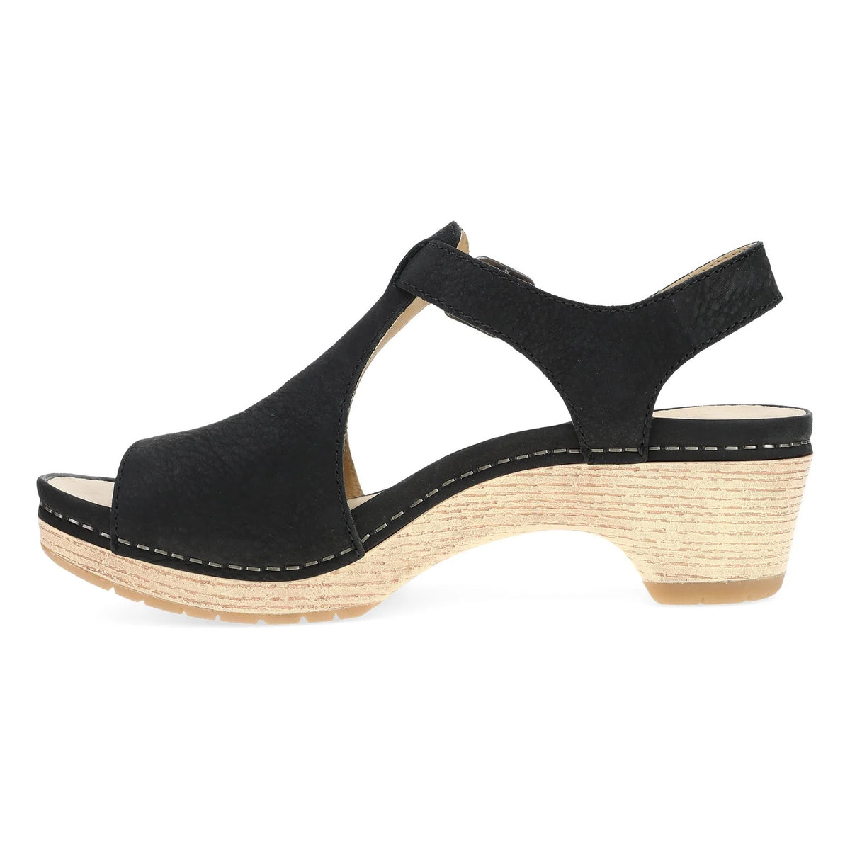 Laverne (Black Milled Nubuck) side