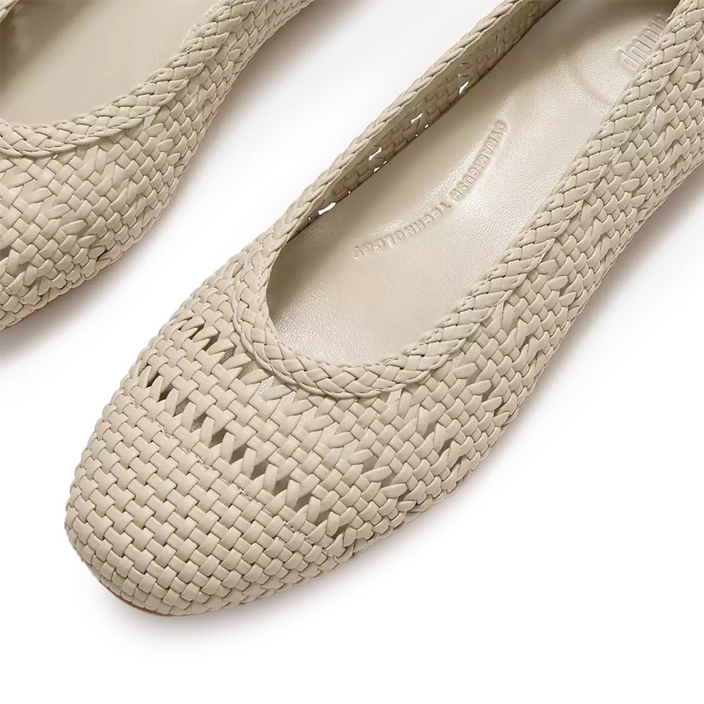 Delicato Woven Ballerina (Hazy Taupe) detail