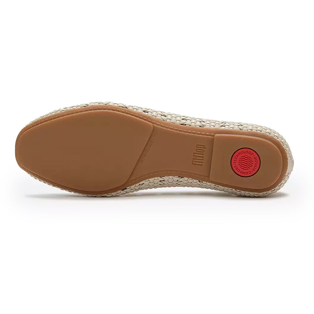 Delicato Woven Ballerina (Hazy Taupe) sole
