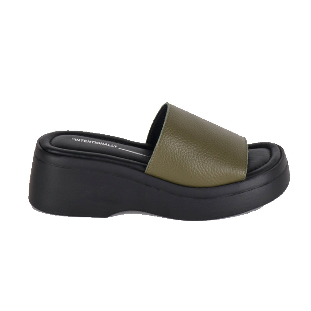 ESSEX Wedge Sandal in Hunter