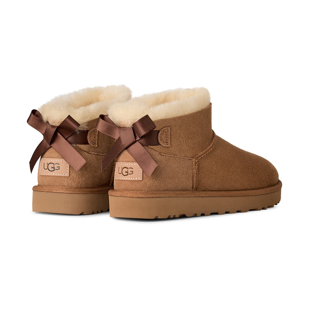 Ultra Mini Bailey Bow (Chestnut) back