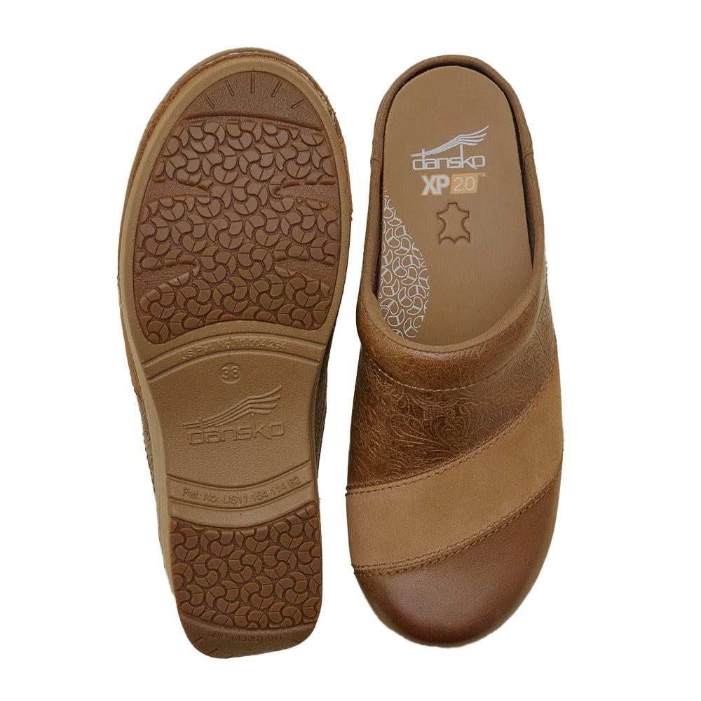 Zinnia Clog (Tan Multi) sole