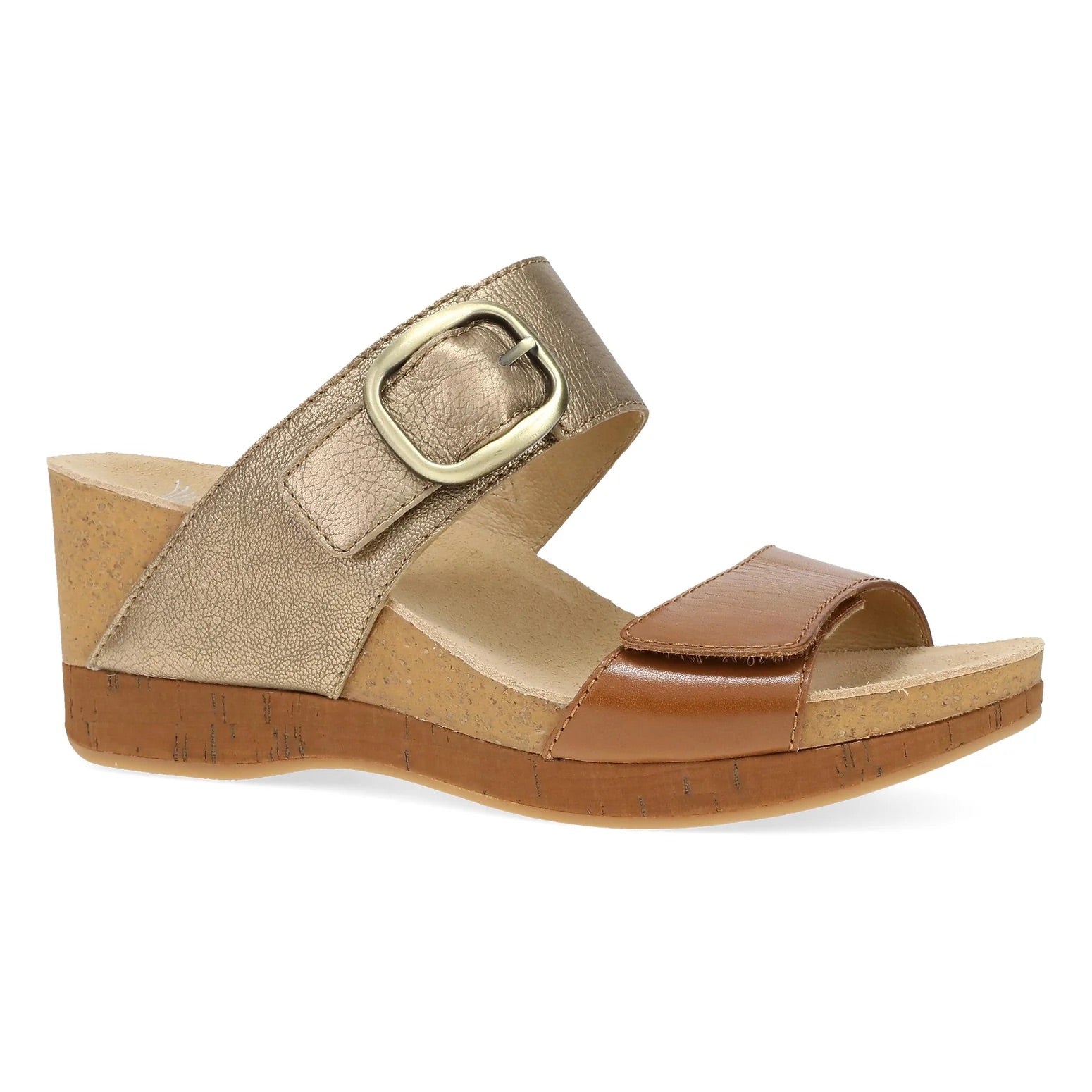 Shannon (Gold/Tan Leather) side