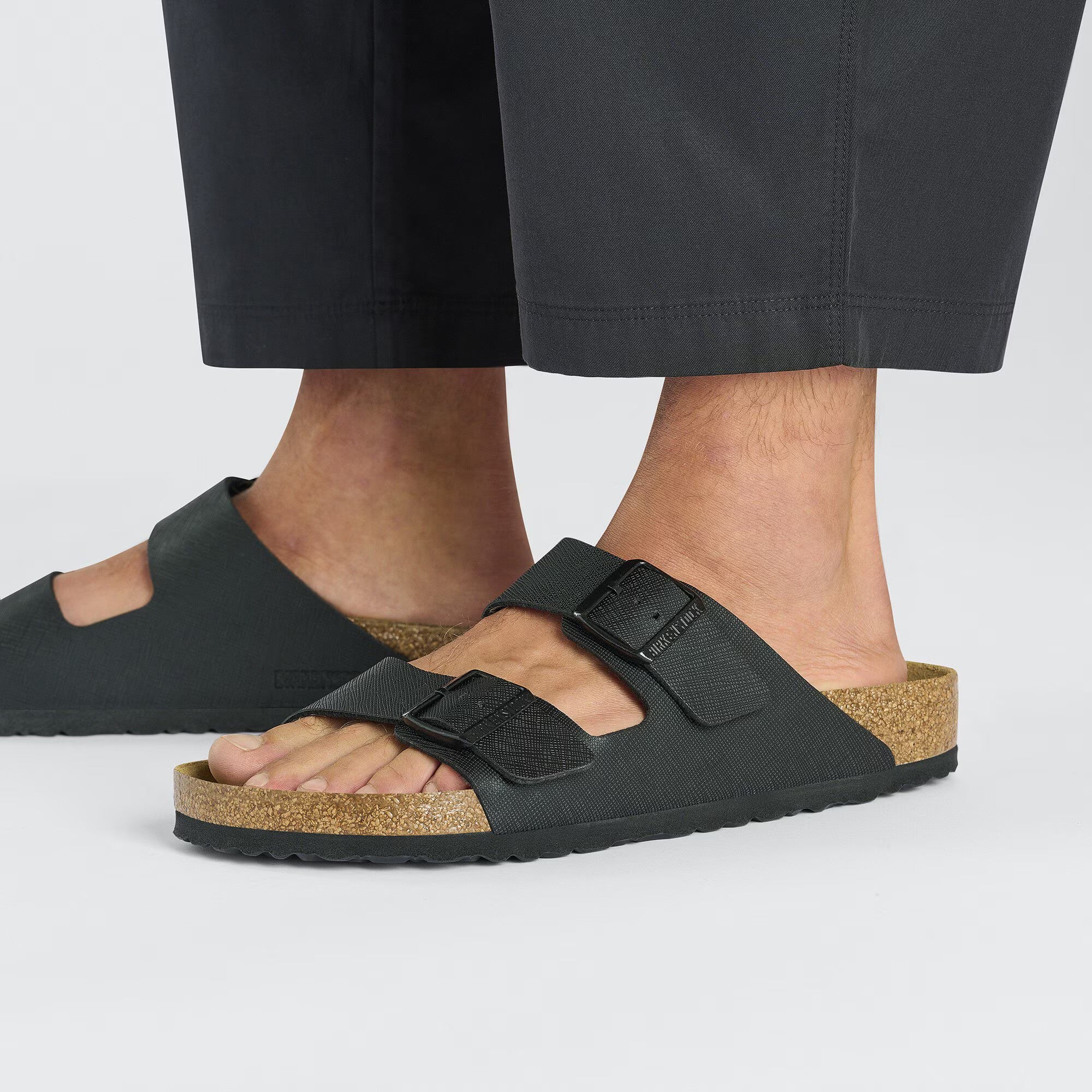 Arizona Saffiano (Black) when worn