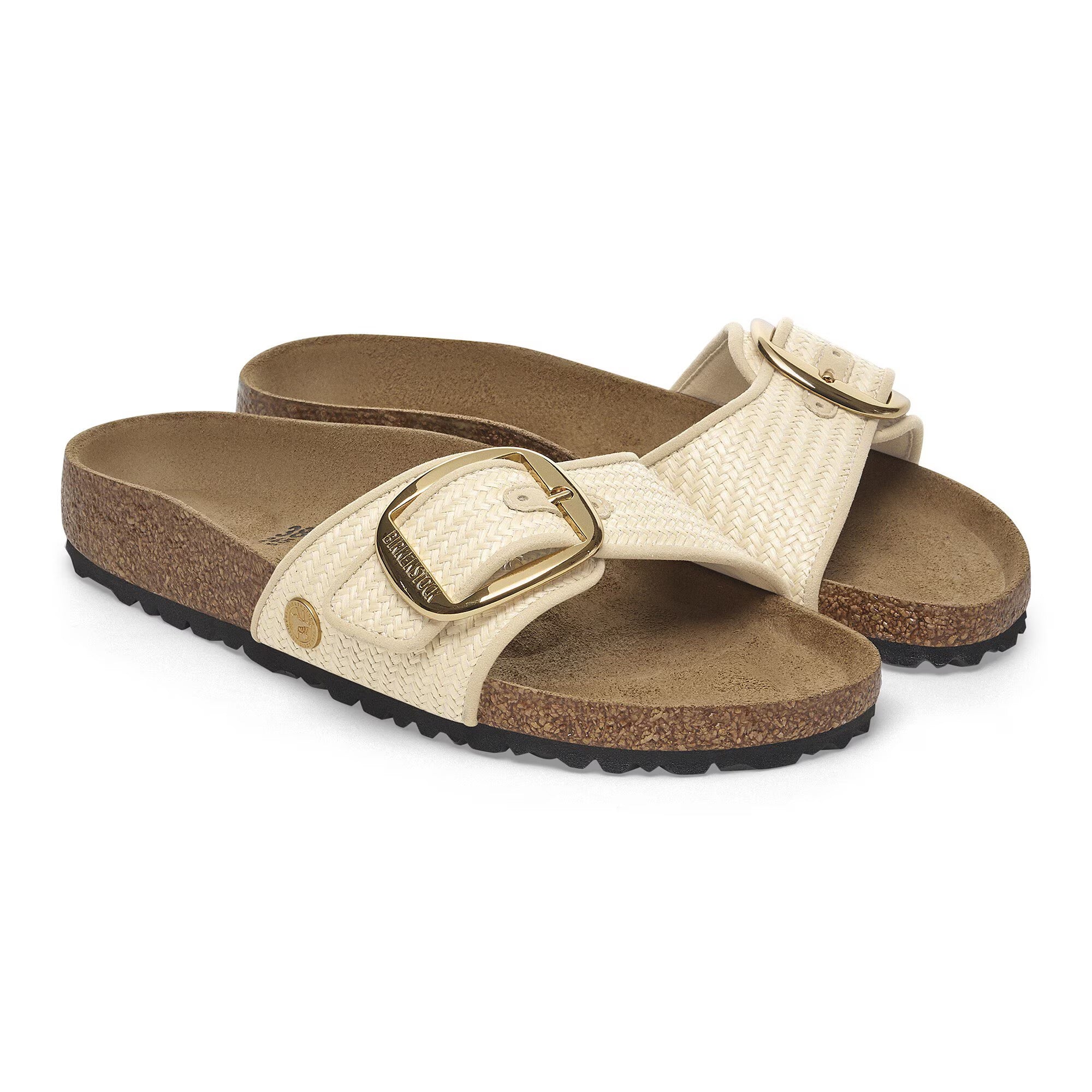 Madrid Big Buckle (Raffia Natural) pair