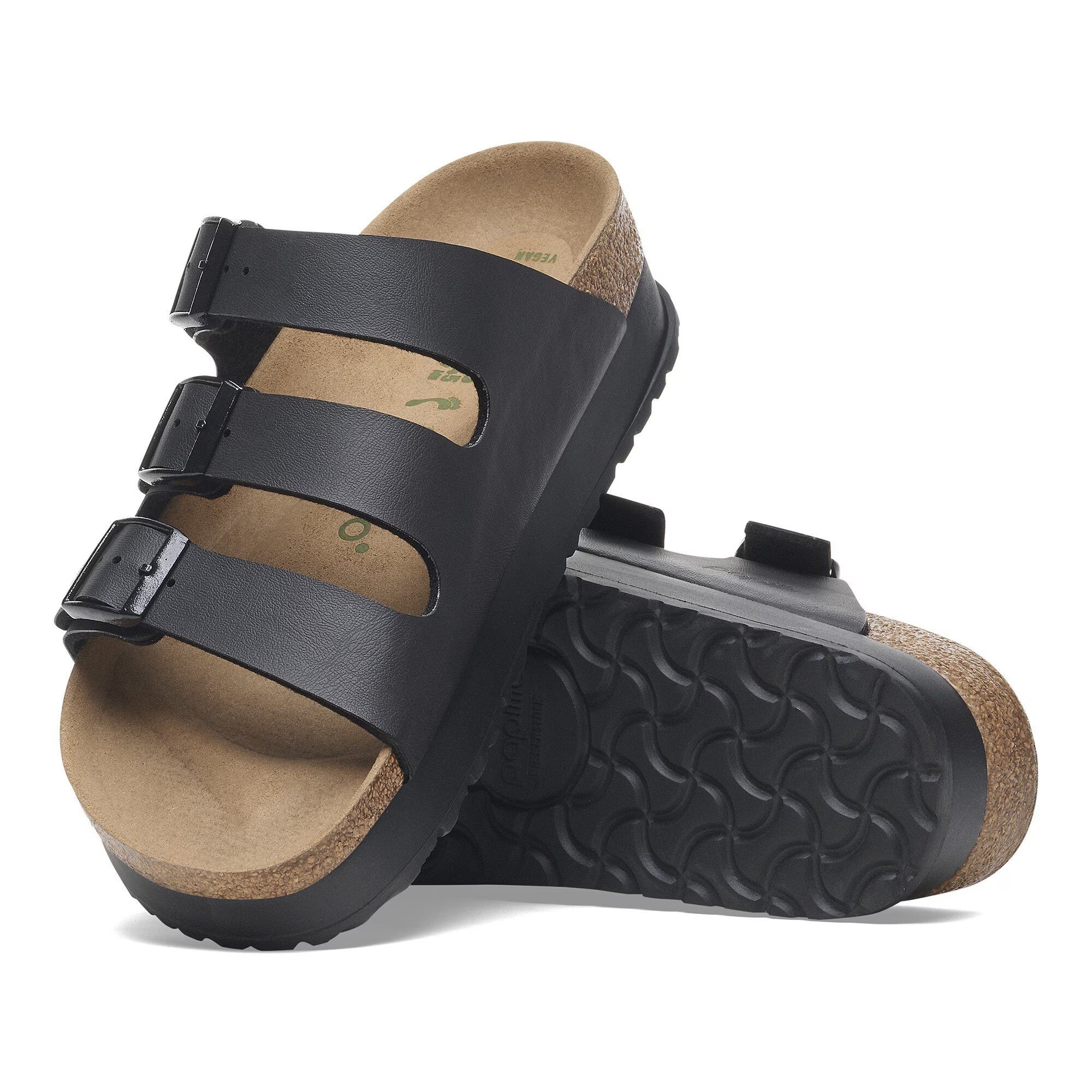 Florida III Platform	(Black Birko-Flor) sole