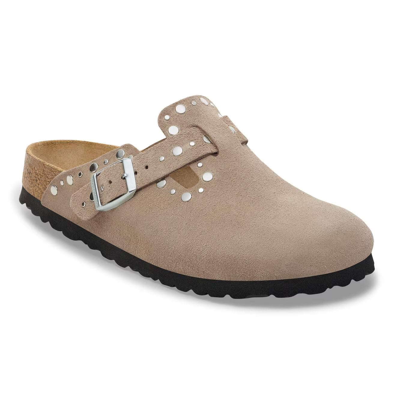 Boston Rivet (Taupe Suede)