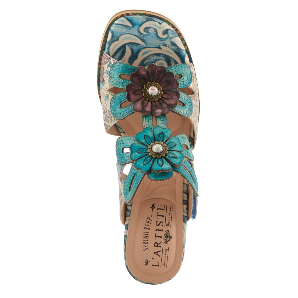 Alania (Turquoise Multi) top