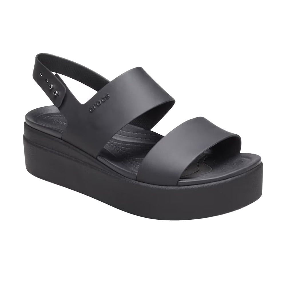 Women's Brooklyn Low Wedge (Black/Black) front side