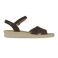 SAS Duo Quarter Strap Sandal in Darkwood