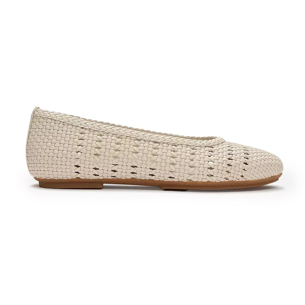 Delicato Woven Ballerina (Hazy Taupe) side