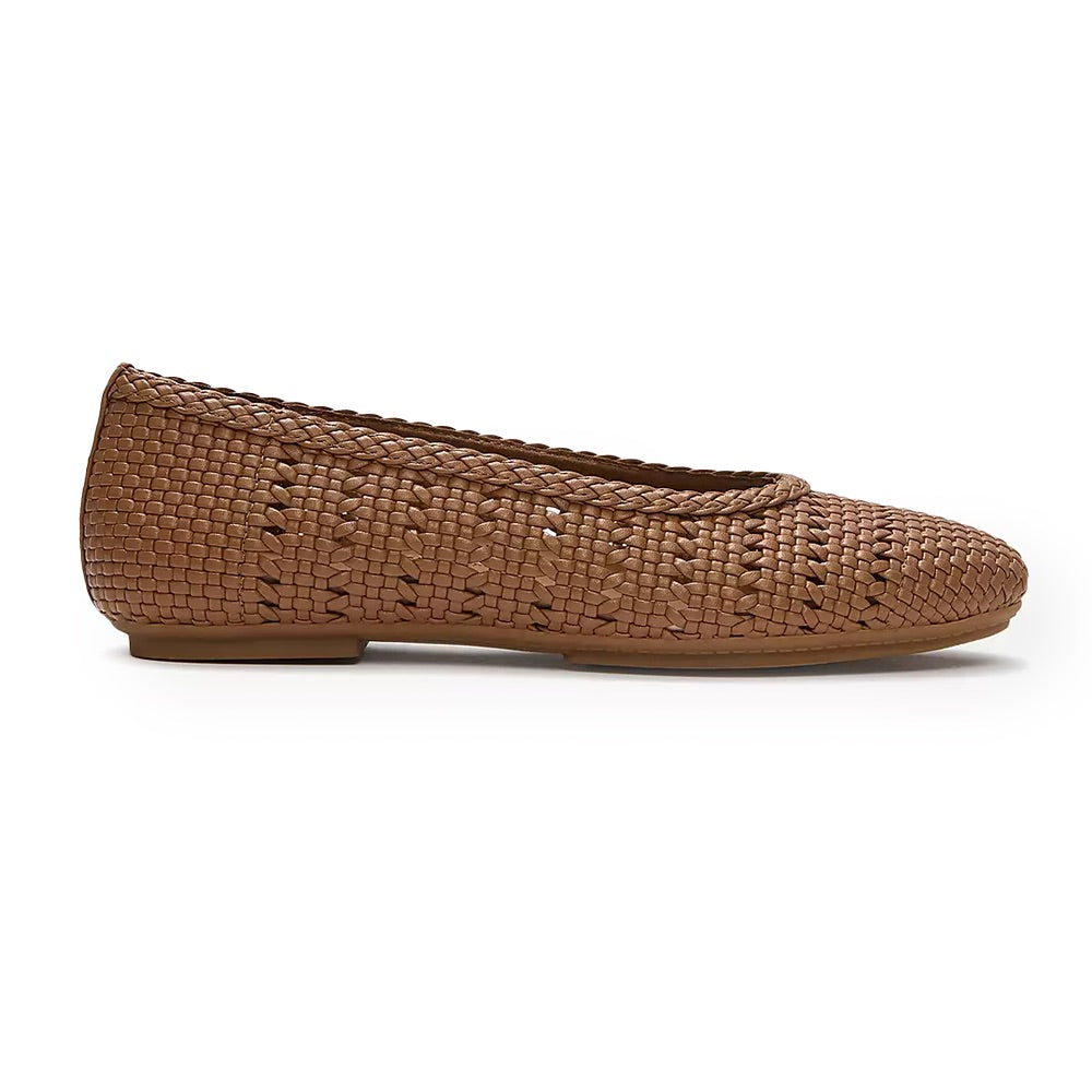Delicato Woven Ballerina (Terracotta Tan) side