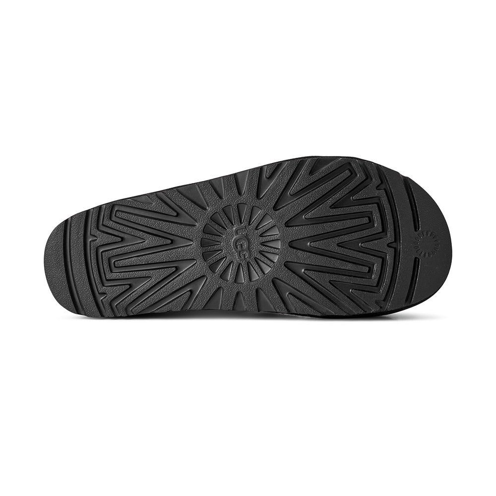 Women's Goldenstar Hi Cutout Slide (Black) sole