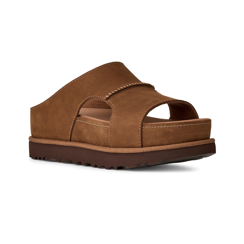 Women's Goldenstar Hi Cutout Slide (Dark Chestnut) front