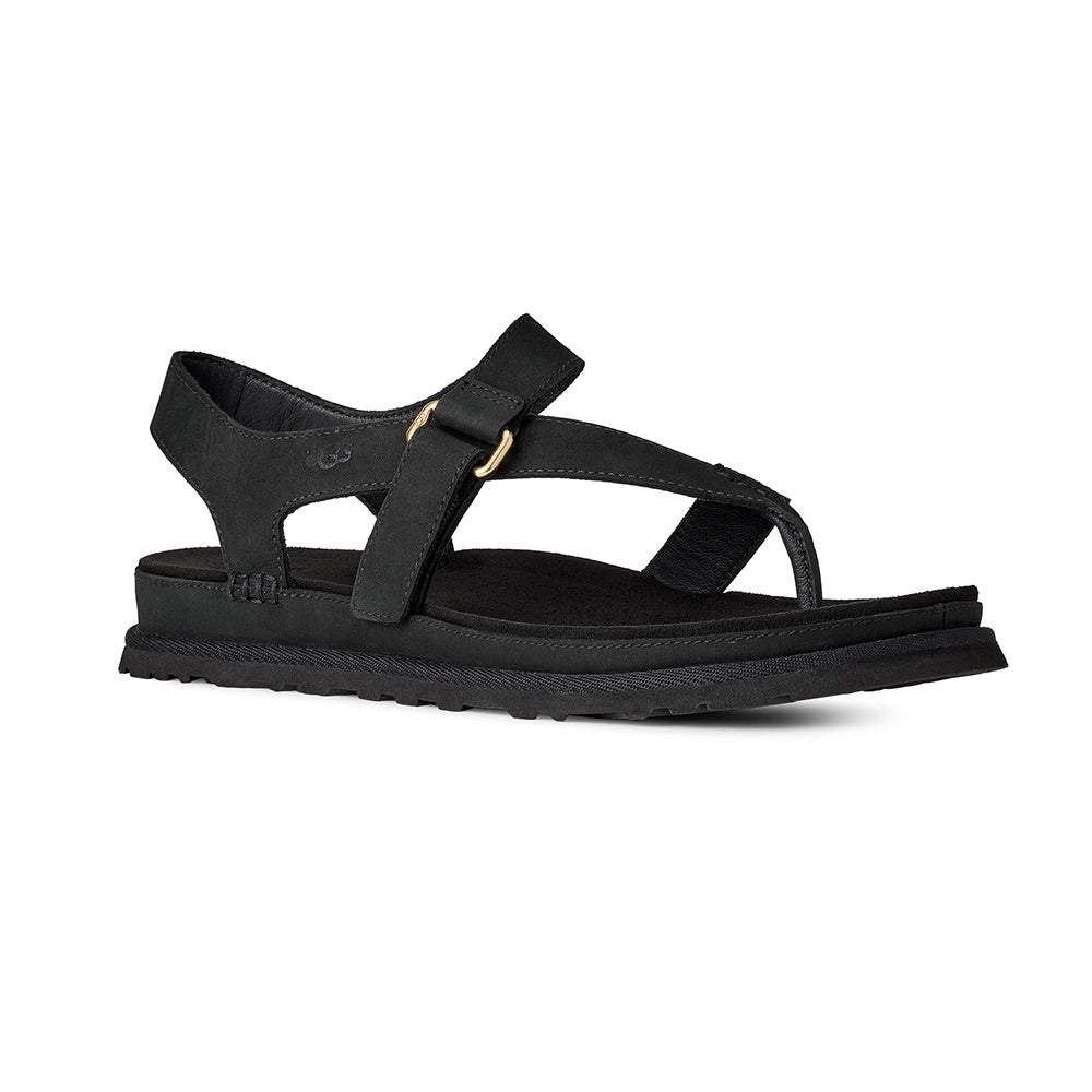 Women's Goldengaze Toe Post (Black) front side