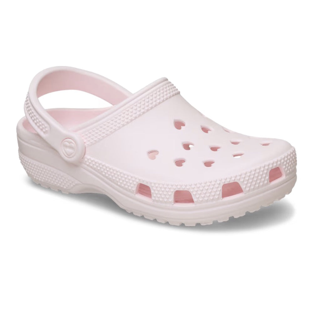 Women's Classic Hearts Cut Out Clog (Bubble Ice) front side