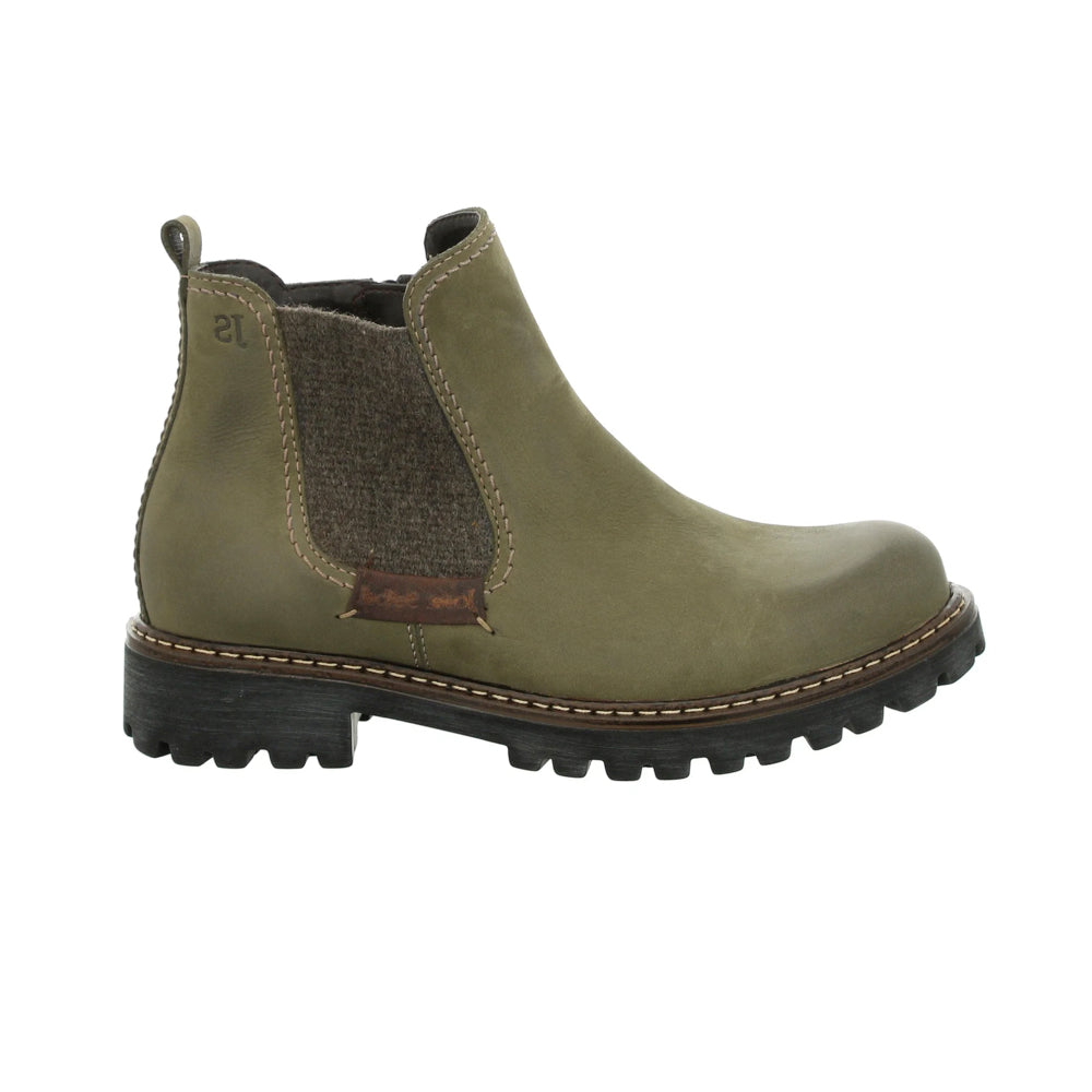 JOSEF SEIBEL Marta 03 lightweight and flexible boot in olive color