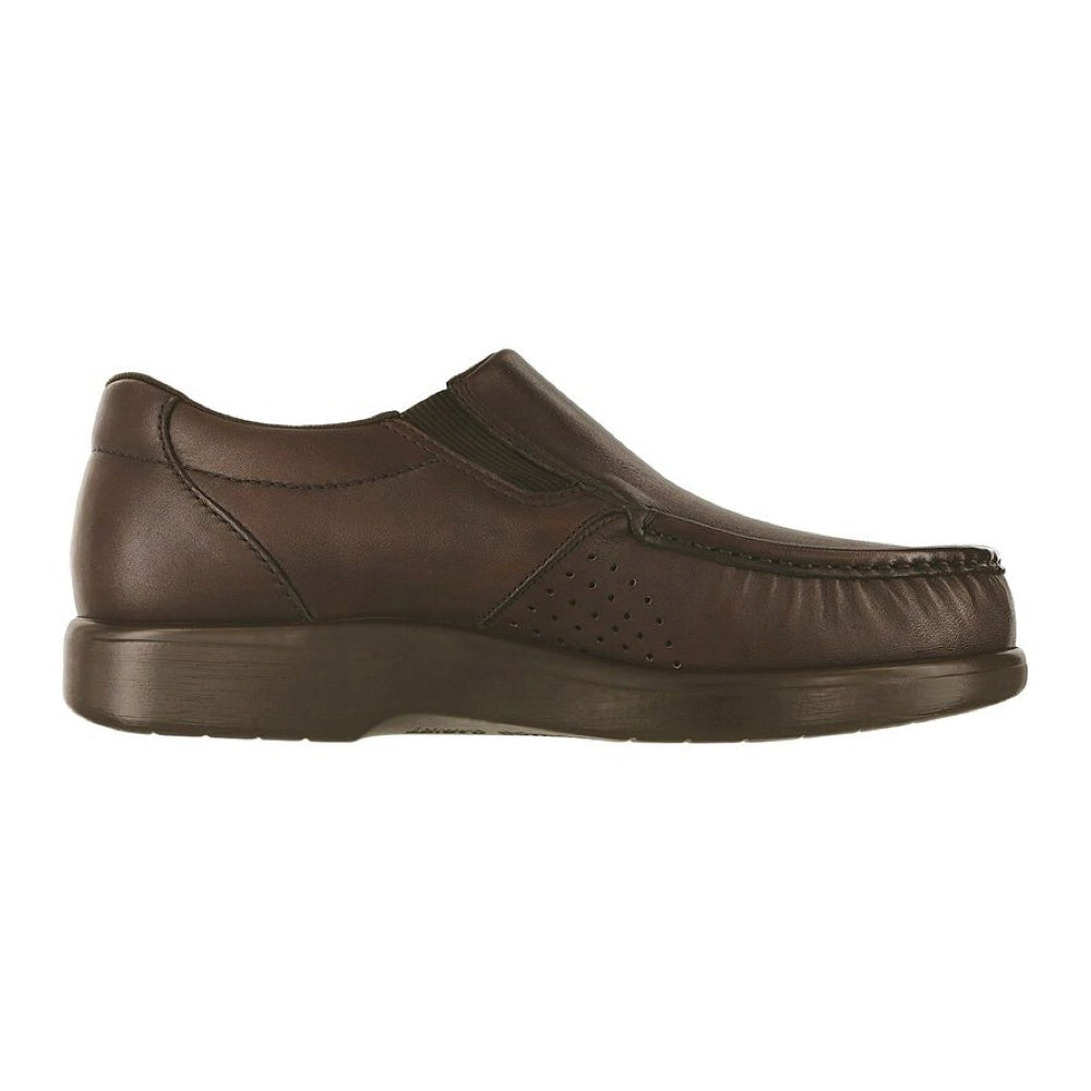 SAS Men's Side Gore slip-on moccasin shoes in brown