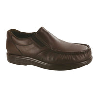 SAS Men's Side Gore slip-on moccasin shoes in brown