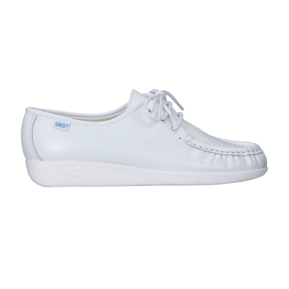 SAS Siesta Lace Up Loafer in White