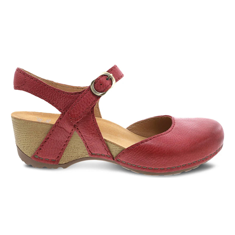 Tiffani Red Milled Burnished closed-toe sandal