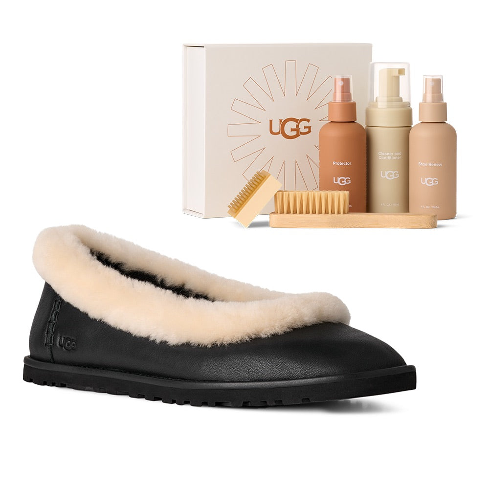 Zora Leather Black + Care Kit Bundle