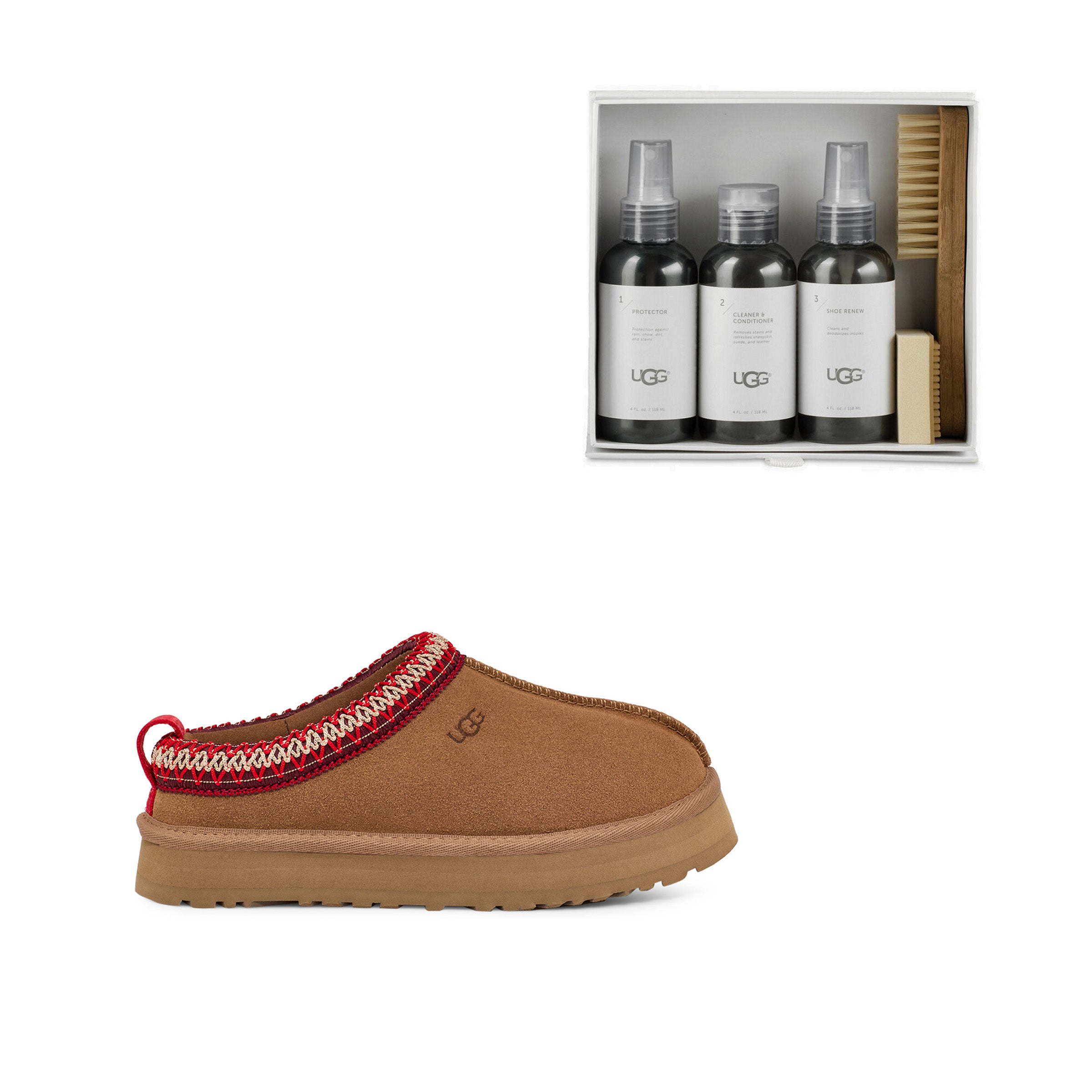 Kid's Tazz Chestnut + UGG Care Kit Bundle