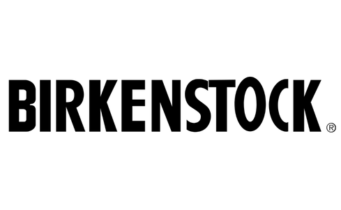The Birkenstock brand name in bold black uppercase letters with a registered trademark symbol, centered on a plain white background.