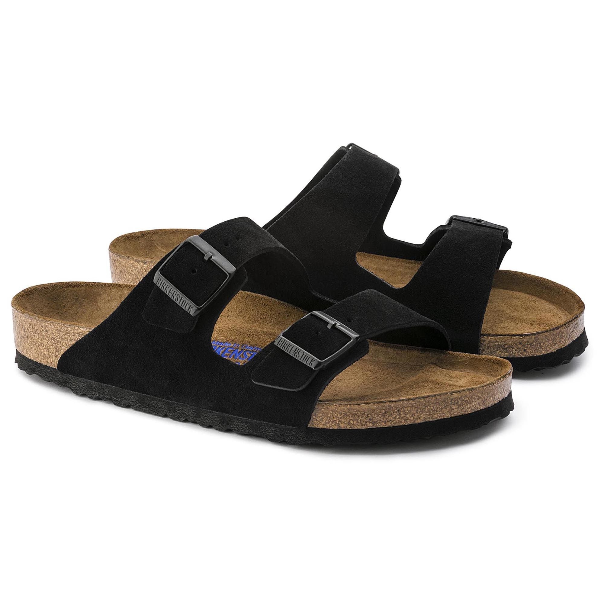 Arizona Soft Footbed Suede (Black)