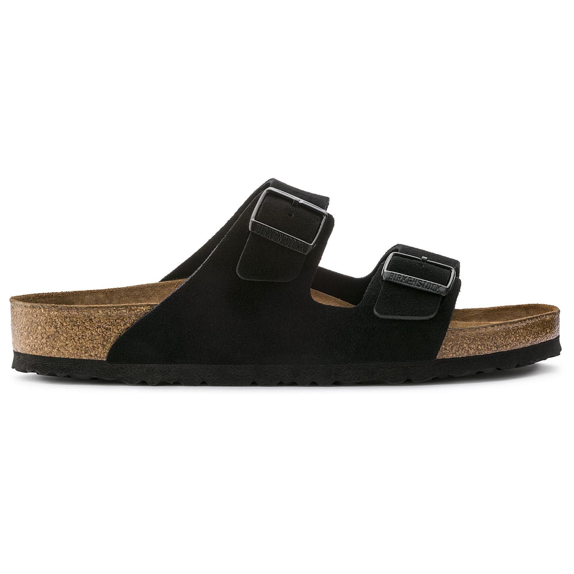 Arizona Soft Footbed Suede (Black)