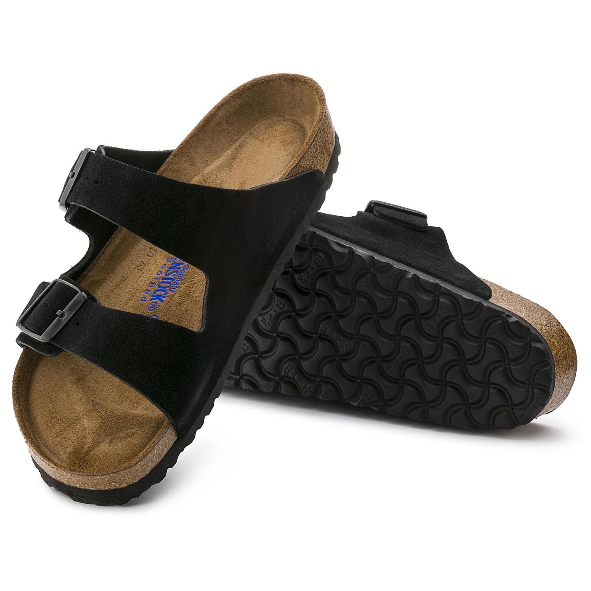 Arizona Soft Footbed Suede (Black)