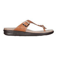 Sanibel T-Strap Slide Sandal in Caramel